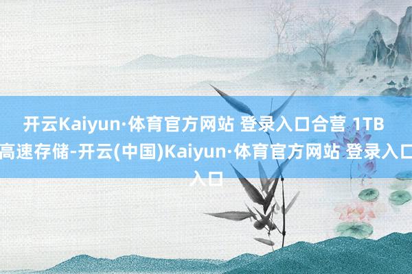 开云Kaiyun·体育官方网站 登录入口合营 1TB 高速存储-开云(中国)Kaiyun·体育官方网站 登录入口